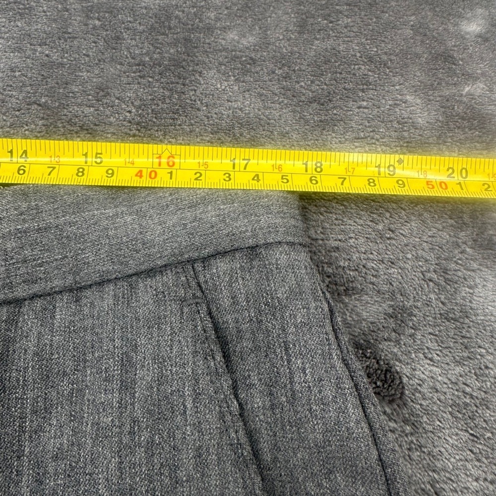 Banana Republic Mens Grey 100% Wool Dress Pants Flat Front Straight Leg 35x32 - Picture 6 of 8